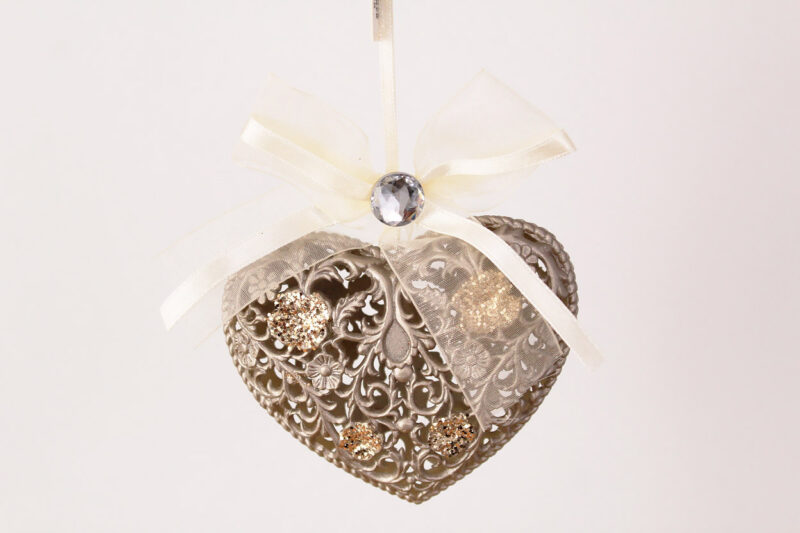 Flower Heart Ornament