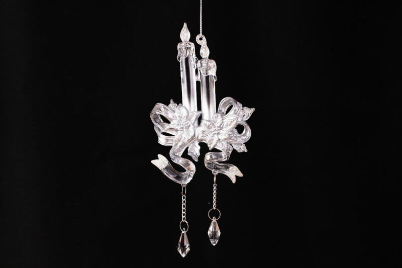 Candles And Bow Ornament