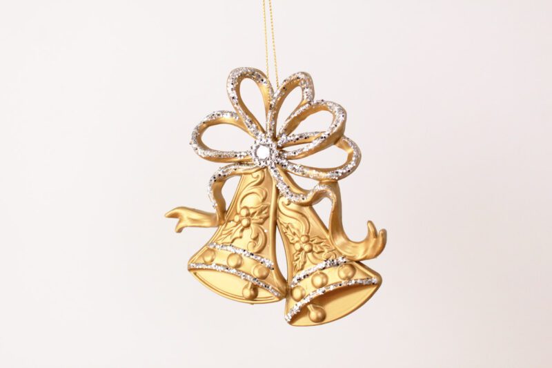 Christmas Bell With Bow Ornament