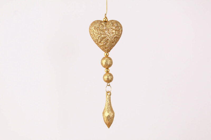 Tiered Heart Bead Ornament