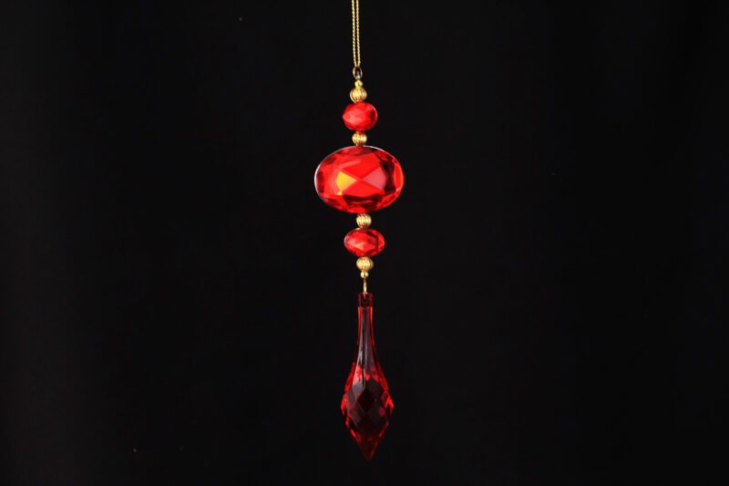 Acrylic Crystal Drop Hanging Ornament