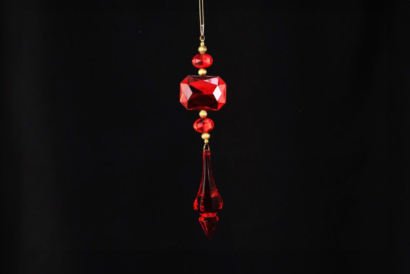 Acrylic Crystal Drop Hanging Ornament