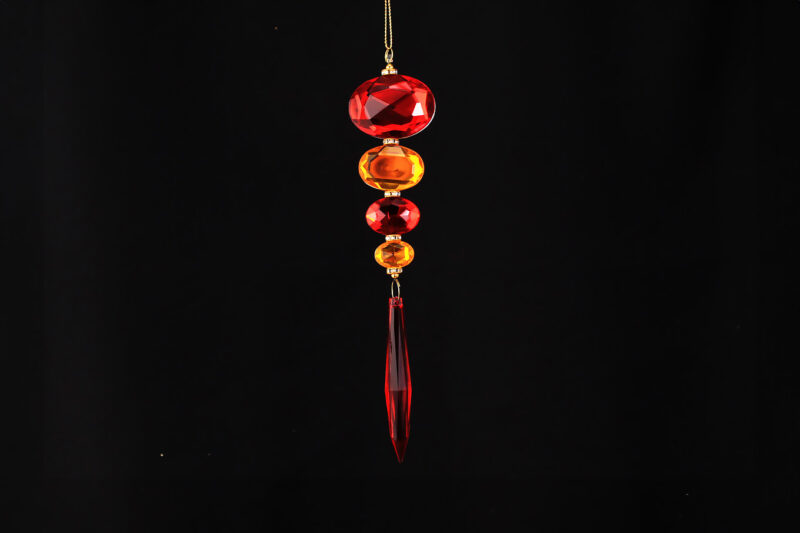 Acrylic Crystal Drop Hanging Ornament