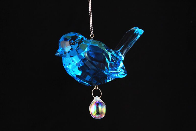 Acrylic Crystal Bird With Pendant Ornament