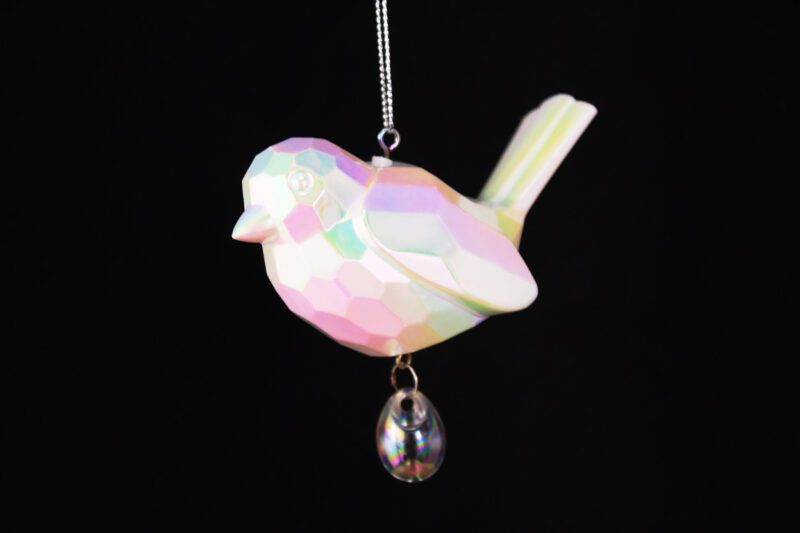 Acrylic Crystal Bird With Pendant Ornament