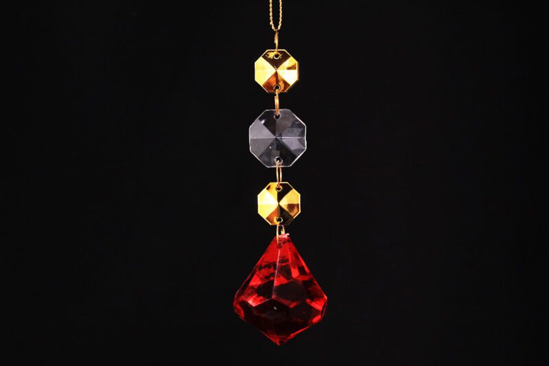 Acrylic Crystal Drop Hanging Ornament