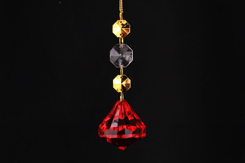 Acrylic Crystal Drop Hanging Ornament