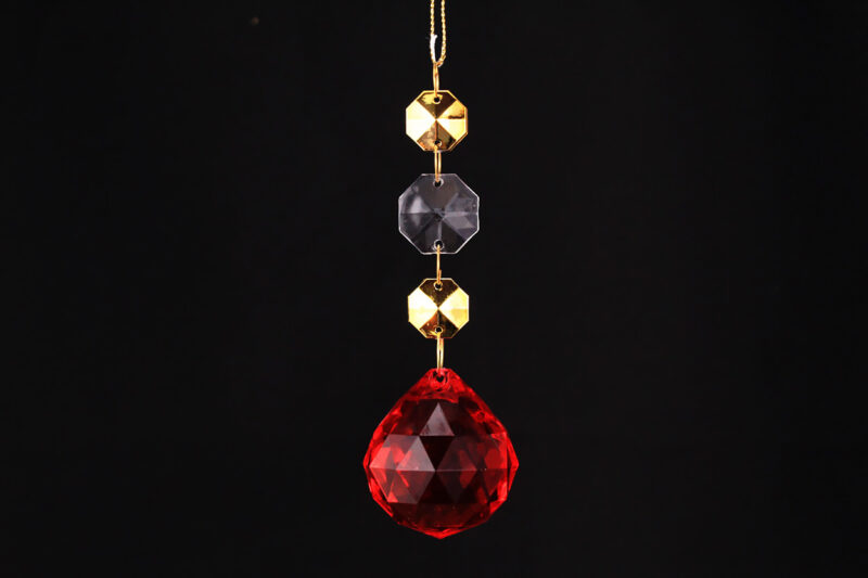 Acrylic Crystal Drop Hanging Ornament