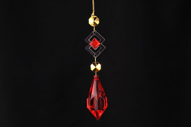 Acrylic Crystal Drop Hanging Ornament