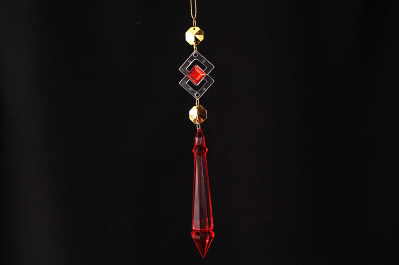 Acrylic Crystal Drop Hanging Ornament