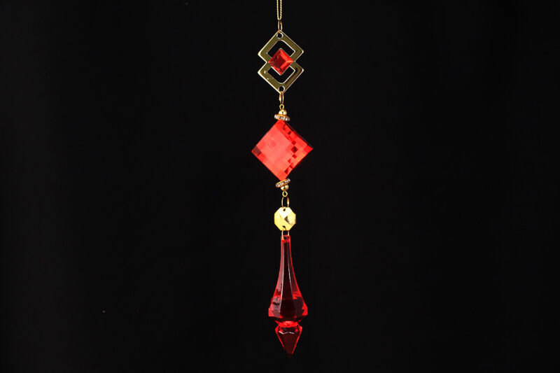 Acrylic Crystal Drop Hanging Ornament