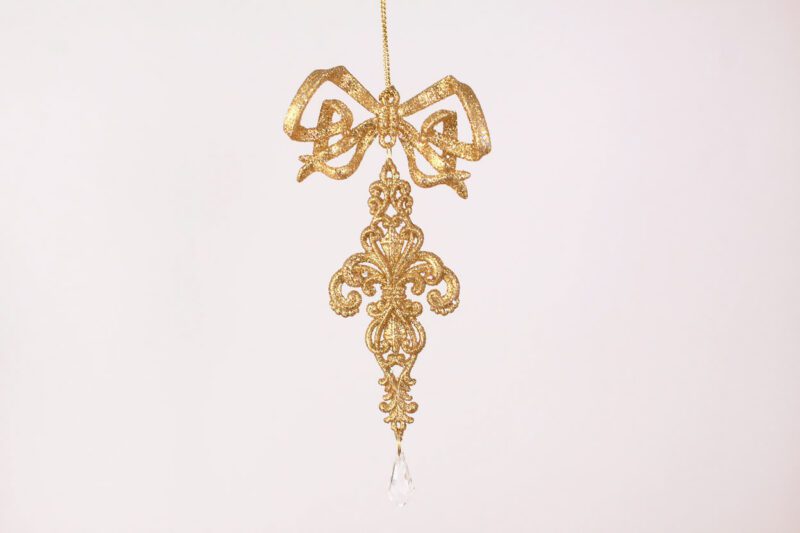  Fleur-de-lis With Bow Ornament