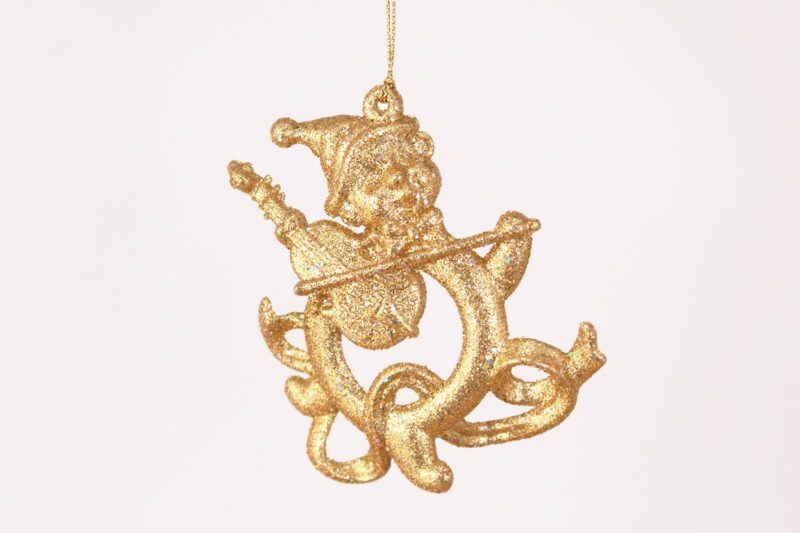 Christmas Elf Playing Violin Ornament