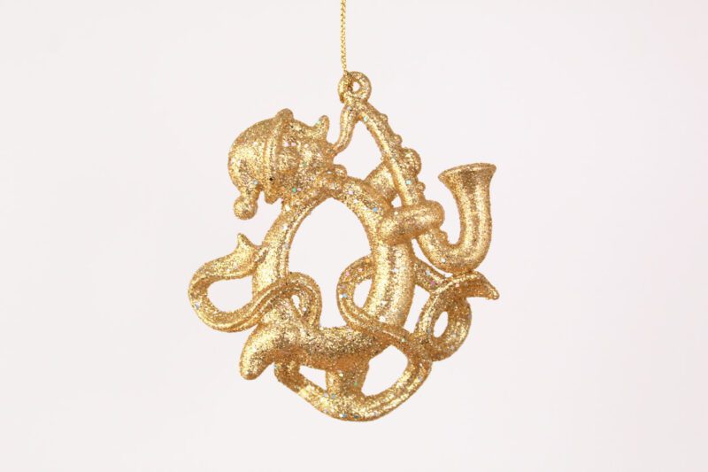 Christmas Elf Playing Saxophone Ornament