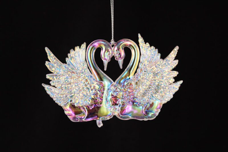 Swan Heart Ornament