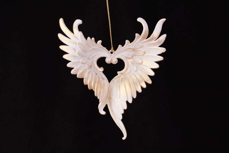 Angel Wings Heart Ornament