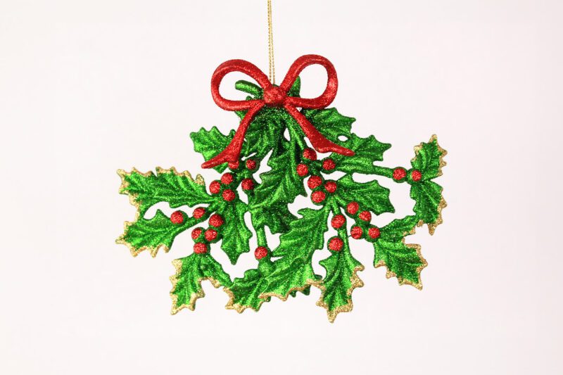 Mistletoe With Bow Ornament