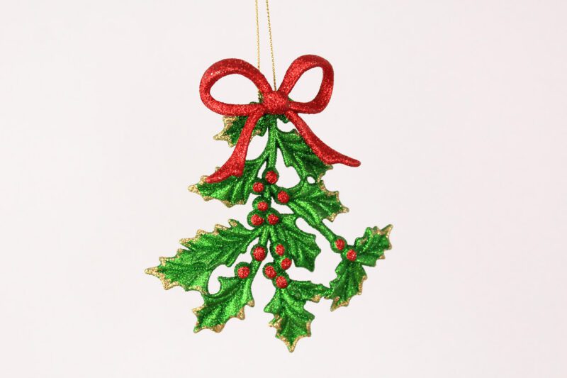Mistletoe With Bow Ornament