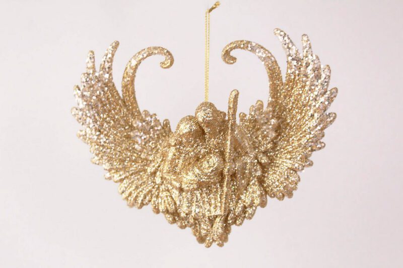 The Holy Family With Angel Wings Ornament