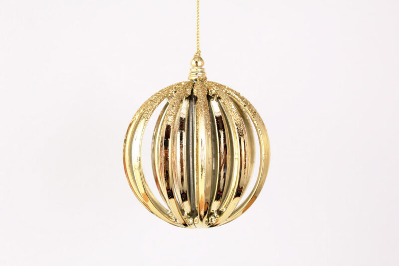 Ribbed Ball Ornament