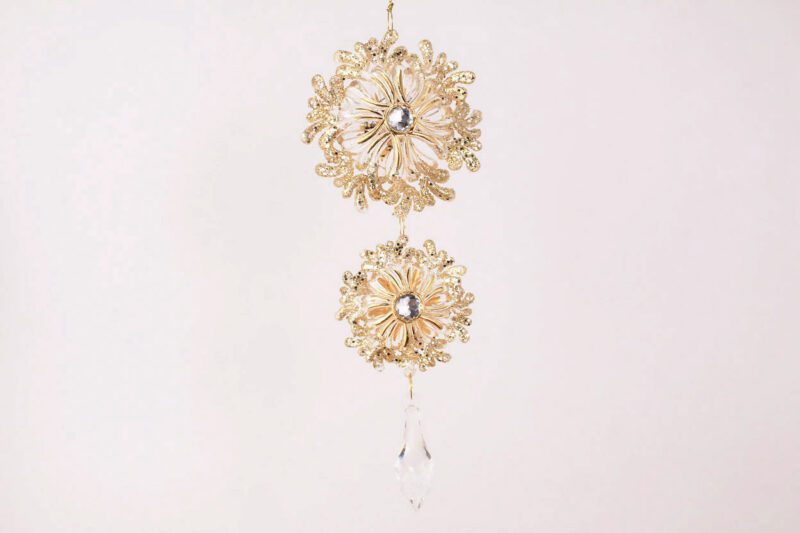 Tiered Snowflake With Pendant Ornament