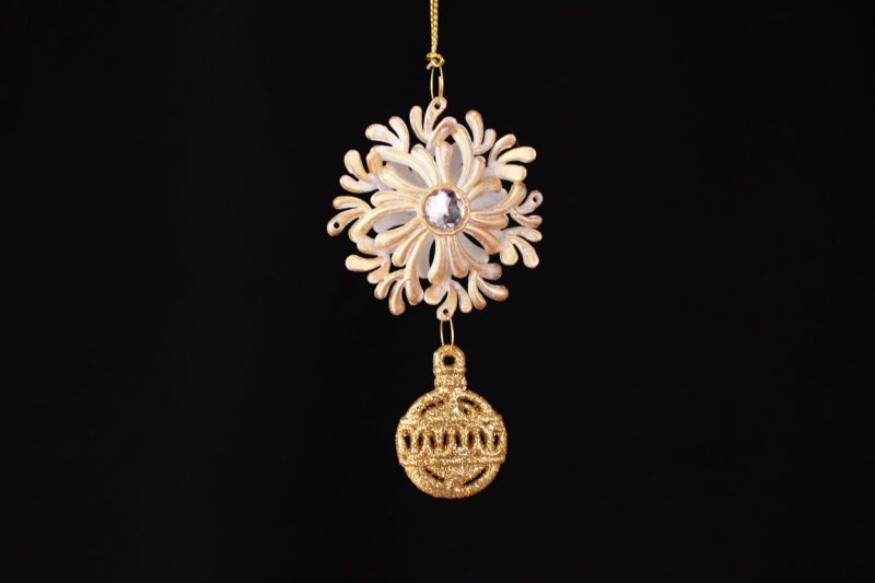 Two-Piece Snowflake Ornament
