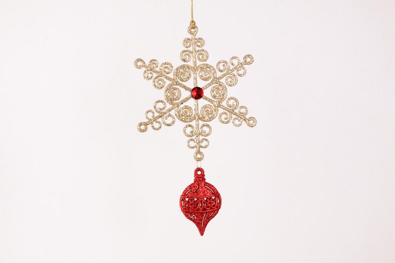 Two-Piece Snowflake Ornament