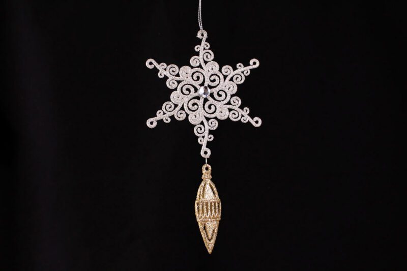 Two-Piece Snowflake Ornament