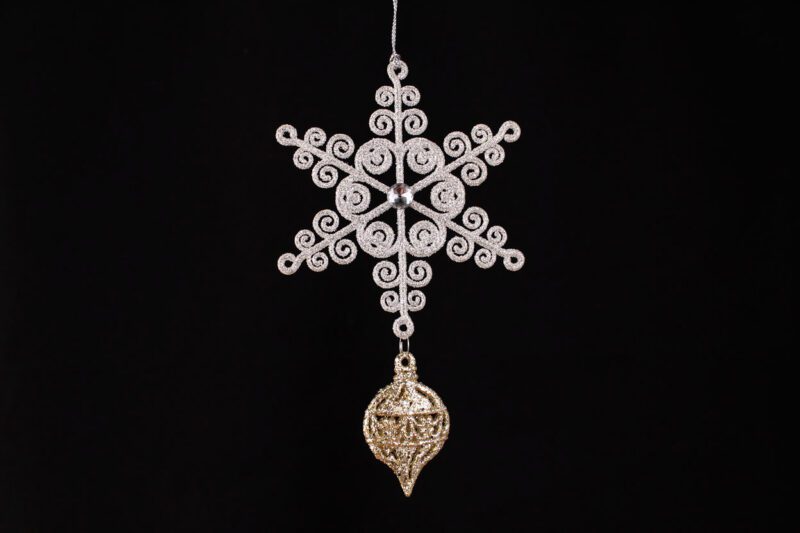 Two-Piece Snowflake Ornament