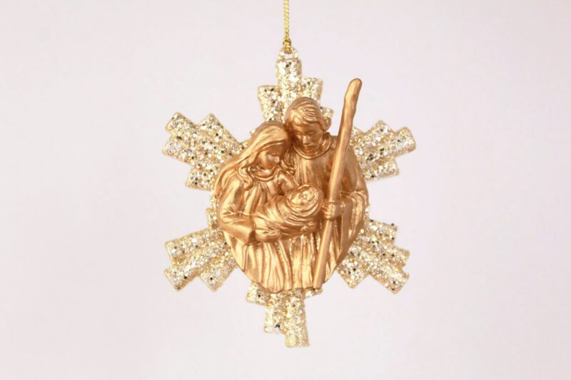 The Holy Family Snowflake Ornament