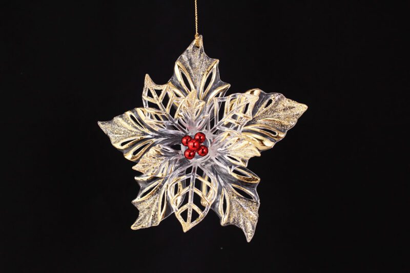 Poinsettia Ornament