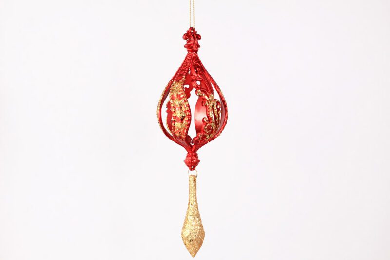 Filigree Finial With Teardrop Ornament