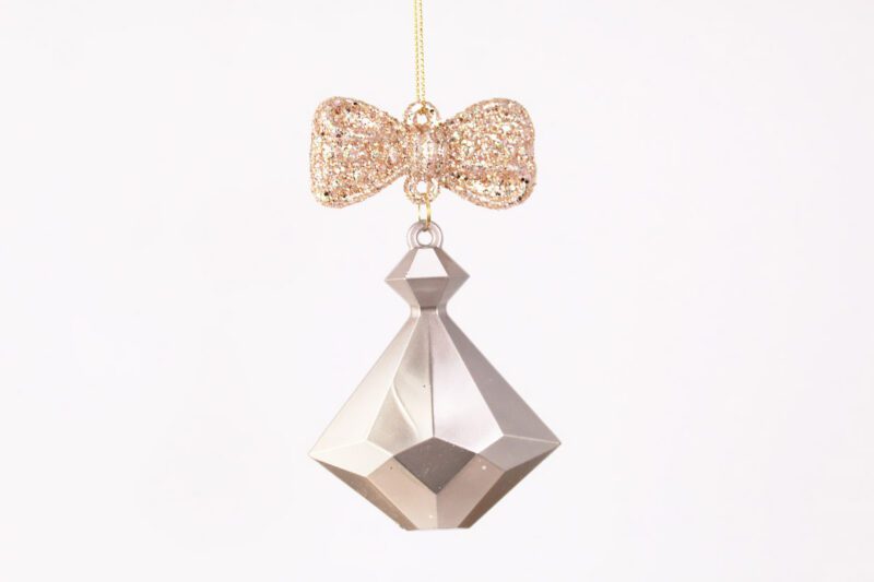 Drop With Bow Accent Ornament