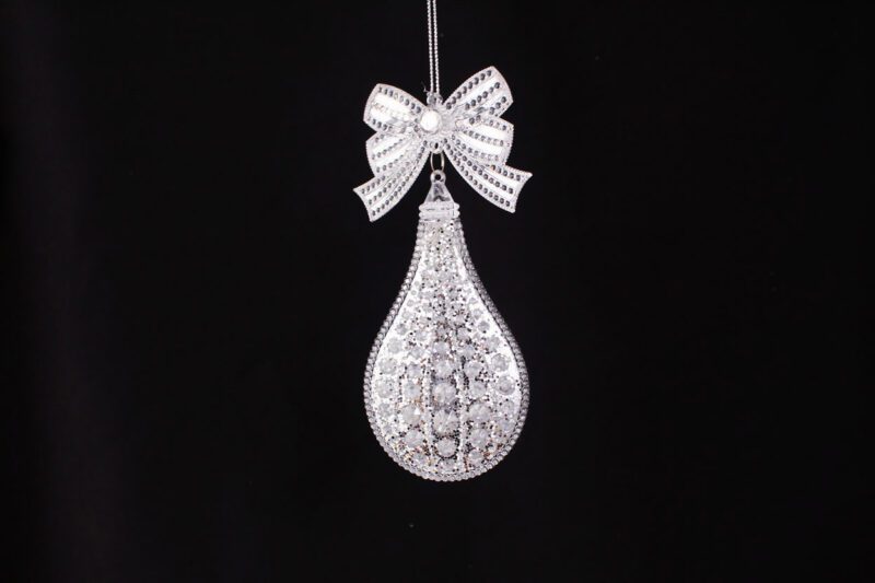 Teardrop With Bow Ornament