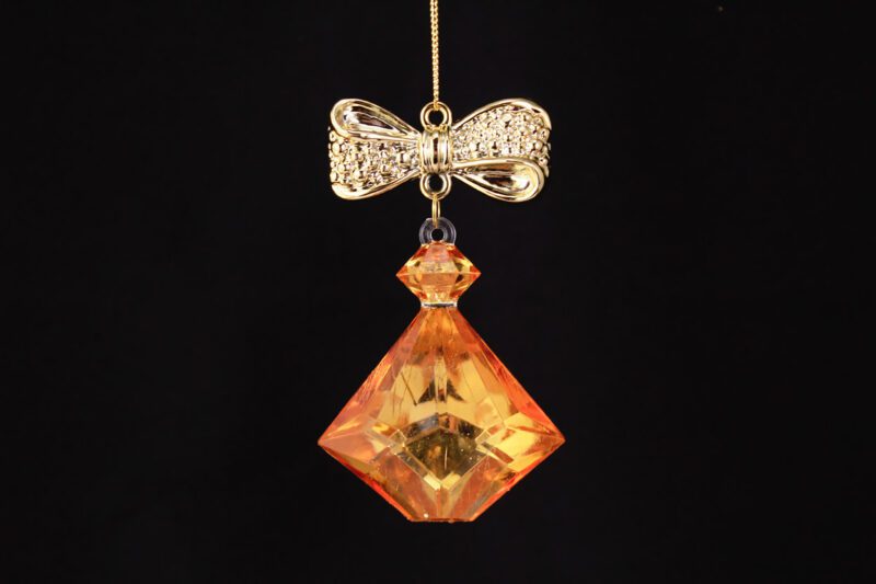 Drop With Bow Accent Ornament