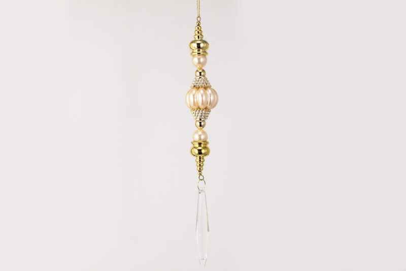 Finial With Acrylic Crystal Pendant Hanging Ornament