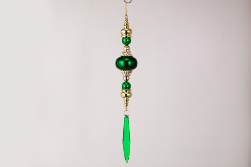 Finial With Acrylic Crystal Pendant Hanging Ornament