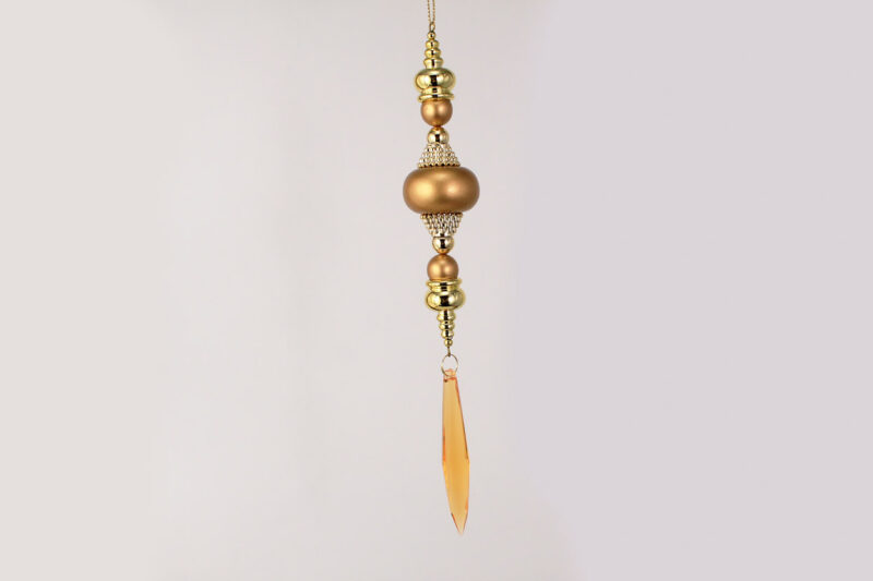 Finial With Acrylic Crystal Pendant Hanging Ornament