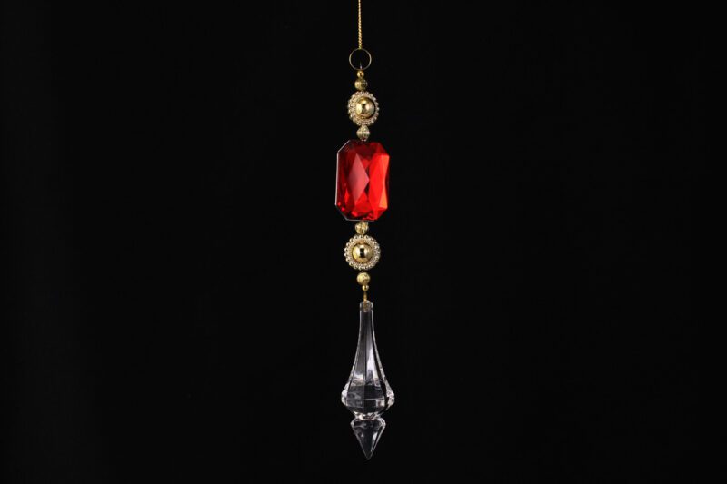 Acrylic Crystal Drop Hanging Ornament