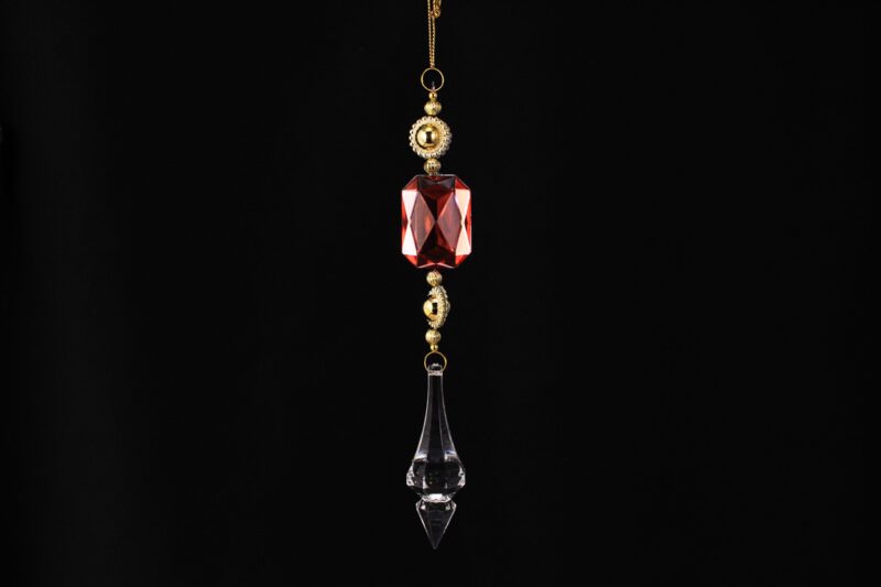 Acrylic Crystal Drop Hanging Ornament