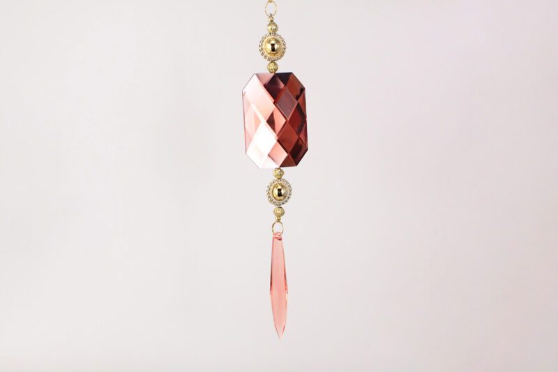 Acrylic Crystal Drop Hanging Ornament